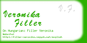 veronika filler business card